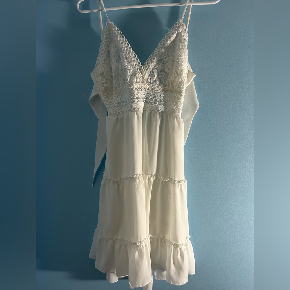 cute small white float dress